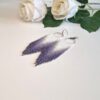 20251129_130723.jpg AURORA – Long White & Purple Ombré Drop Earrings