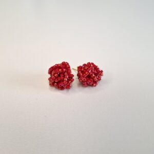 ROSE – Rote Ohrringe in Rosenform