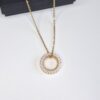 20260119_151557.jpg White & Gold Circle Pendant Necklace