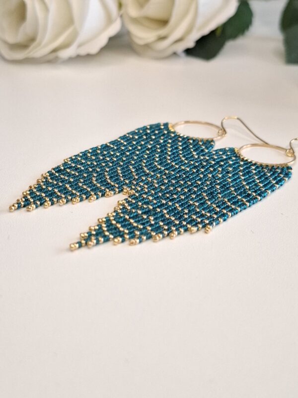 SKY – Capri Blue Fringe Earrings
