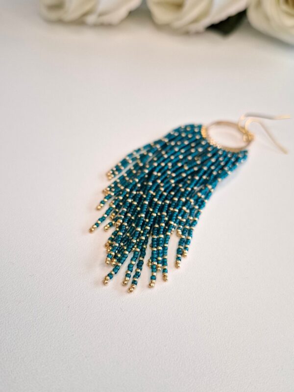 SKY – Capri Blue Fringe Earrings