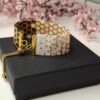 Honey – Earth-Tone Honeycomb Bracelet