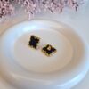 CLO – Black Beaded Stud Earrings