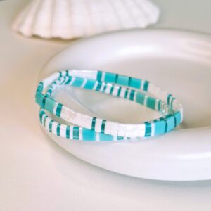Tila – Turquoise & White Bracelet Set