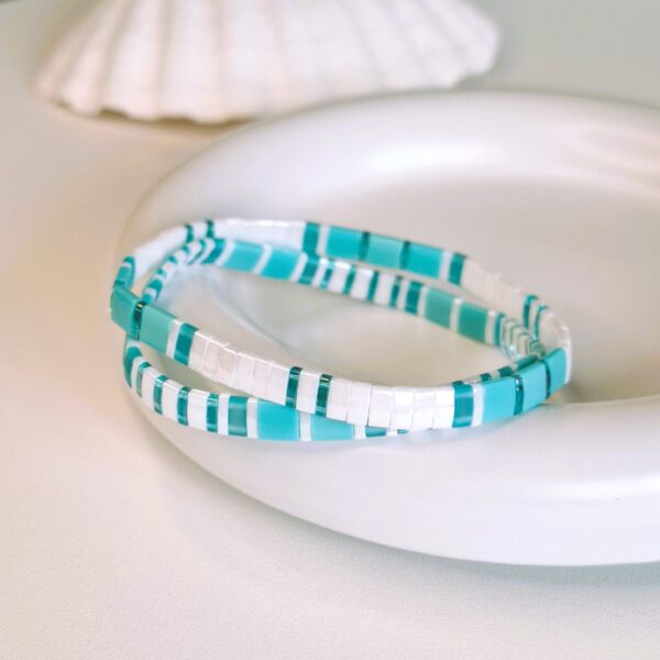 Tila – Turquoise & White Bracelet Set