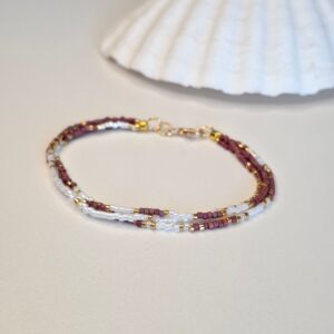 Coastal – Red & White Bracelet