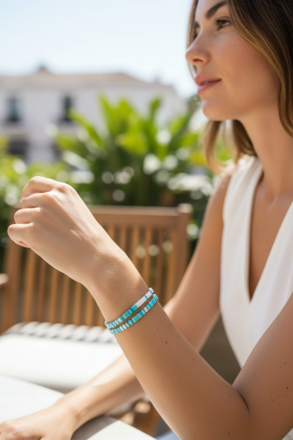 Photoroom-20260527_200443264.png TILA – Turquoise & White Bracelet